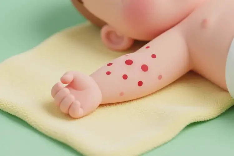 嬰幼兒手臂上容易起濕疹不管它會(huì)自己自愈嗎(圖2)