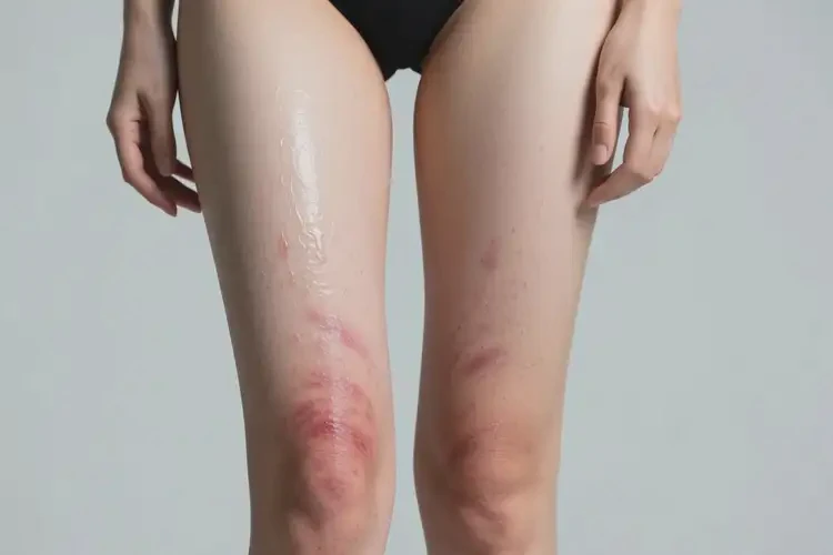 女人大腿出現(xiàn)濕疹不管它會(huì)自己痊愈嗎(圖2)