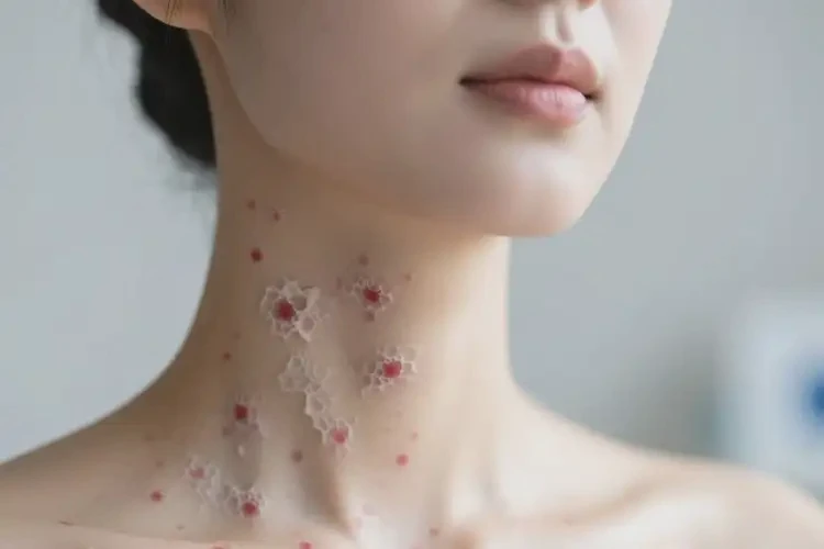 女性脖子上偶爾長濕疹不管它會自己痊愈嗎(圖2)