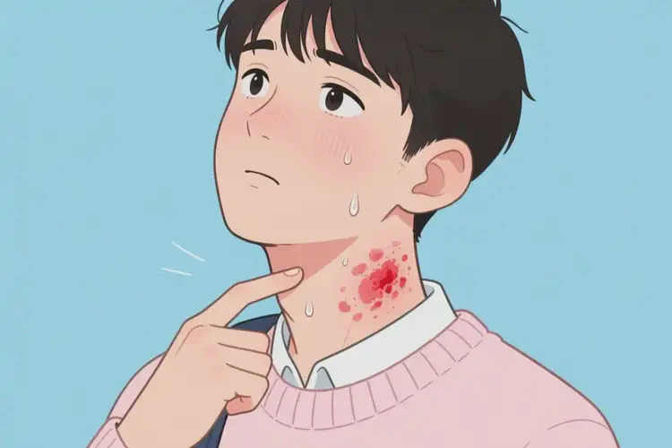 大學(xué)生脖子上長(zhǎng)濕疹不管它會(huì)自己自愈嗎(圖2)