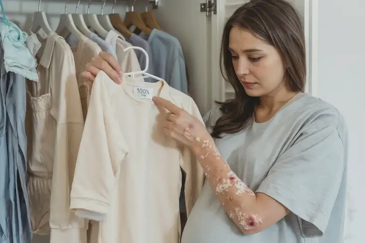 哺乳期媽媽手臂經(jīng)常起濕疹不管它會自己好嗎(圖1)