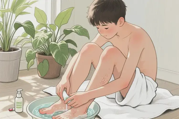 青少年腳上經(jīng)常起濕疹能徹底自愈嗎(圖3)