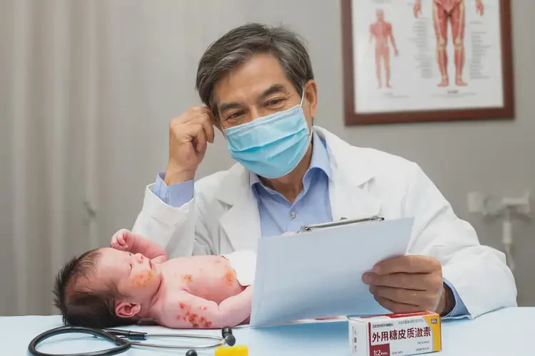 新生兒脖子上有濕疹能靠自己自愈嗎(圖2)