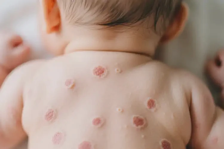 嬰幼兒全身出濕疹不管它會(huì)自己痊愈嗎(圖1)