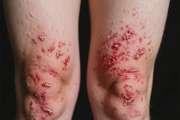 大學(xué)生大腿上經(jīng)常起濕疹不管它會(huì)自己好嗎(圖2)