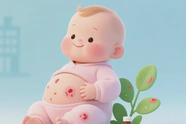 寶寶肚子上經(jīng)常長濕疹不管它會自己好嗎(圖4)