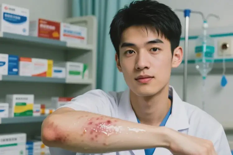 男生手臂偶爾起濕疹不管它會自己痊愈嗎(圖1)