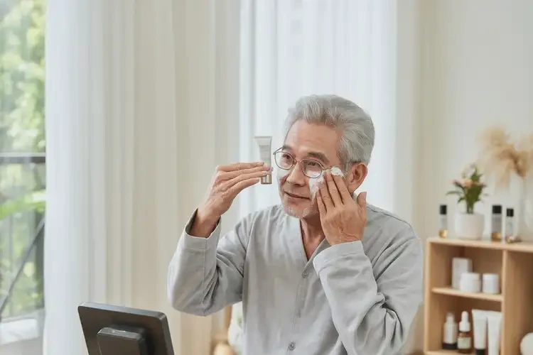 老年人臉上有濕疹可以徹底自愈嗎(圖1)