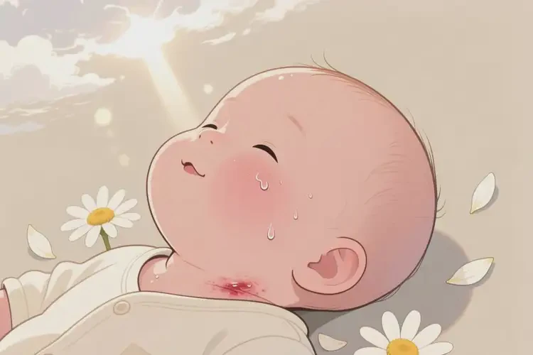 嬰兒脖子上有濕疹可不可以徹底自愈(圖3)