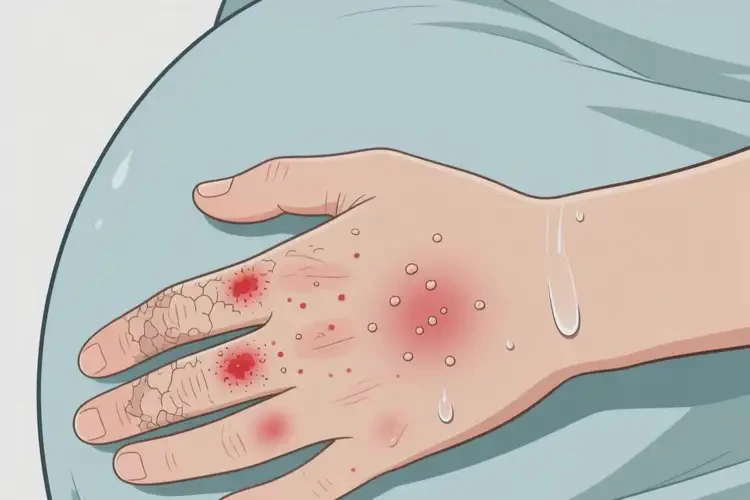 產(chǎn)婦手上起濕疹可不可以徹底自愈(圖1)