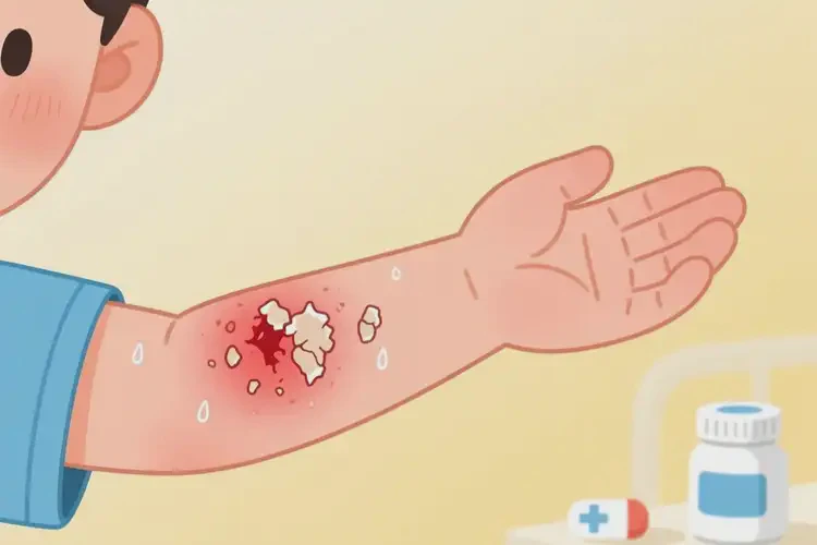 少兒手臂偶爾長濕疹可不可以徹底自愈(圖1)