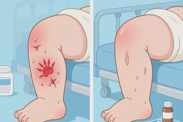 嬰幼兒小腿上出現(xiàn)濕疹可不可以徹底自愈(圖2)