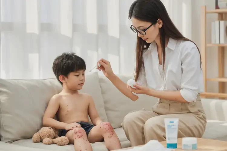 小兒大腿上長濕疹能靠自己自愈嗎(圖2)