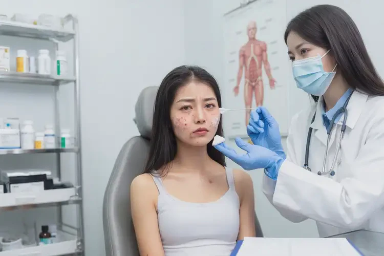 女性臉上出濕疹不管它會(huì)自己自愈嗎(圖3)