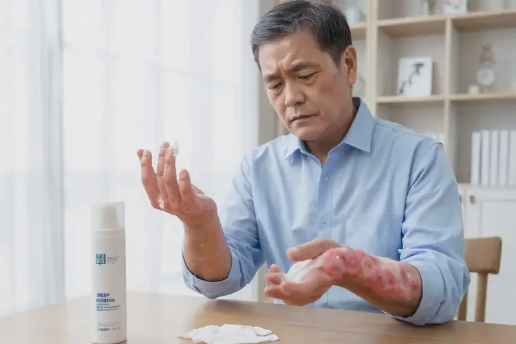 男性手上出現(xiàn)濕疹不管它會(huì)自己痊愈嗎(圖2)