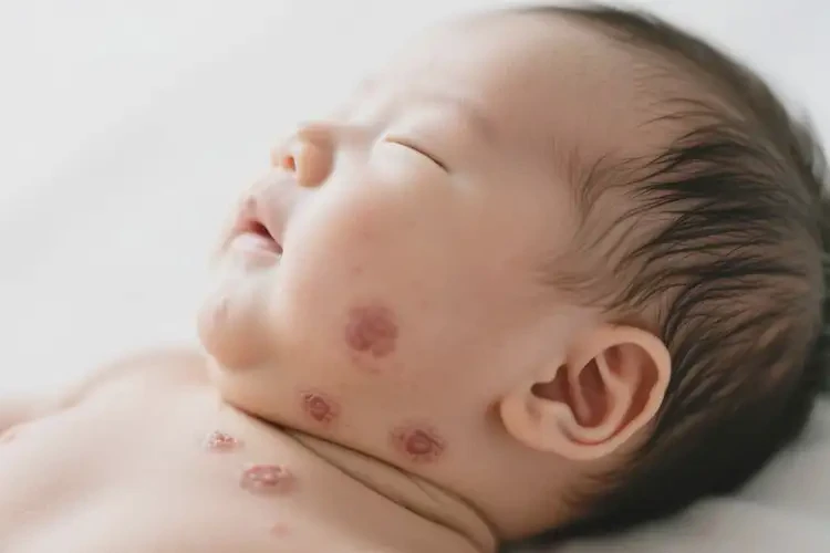 嬰兒脖子有濕疹不管它會(huì)自己好嗎(圖2)