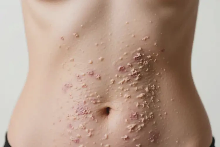 女性肚子起湿疹不管它会自己痊愈吗(图3)