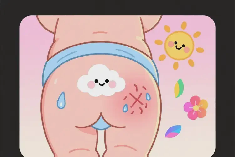 小兒屁股上出濕疹能夠徹底治愈嗎(圖1)