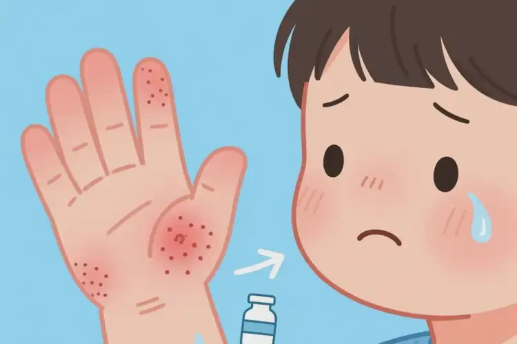 孩子身上起濕疹不管它會自己痊愈嗎(圖1)