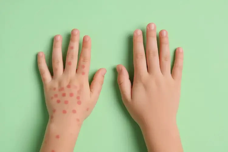 孩子四肢起湿疹不管它会自己自愈吗(图2)