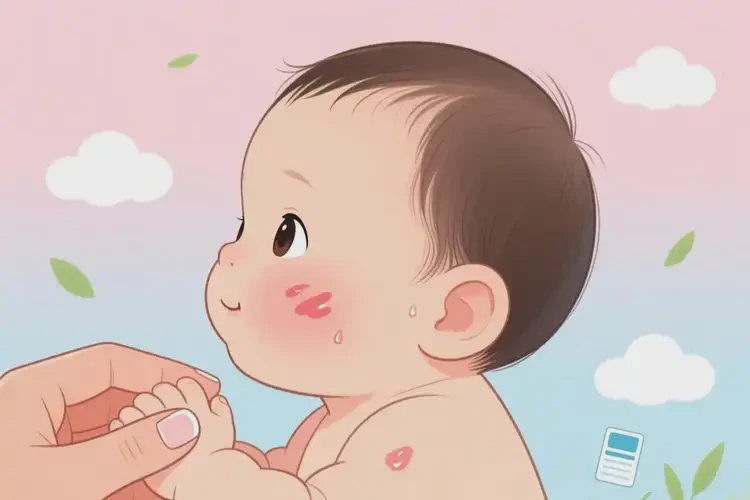 小儿脸上经常起湿疹不管它会自己好吗(图4)