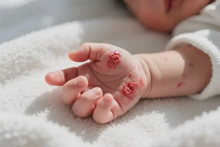 新生兒手上出濕疹可以徹底自愈嗎(圖3)