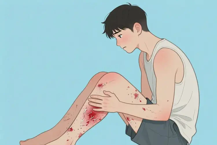 青年人大腿起濕疹不管它會自己痊愈嗎(圖3)