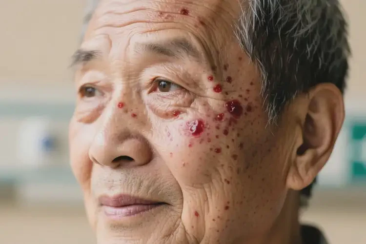 老年人面部經(jīng)常長(zhǎng)濕疹不管它會(huì)自己自愈嗎(圖4)