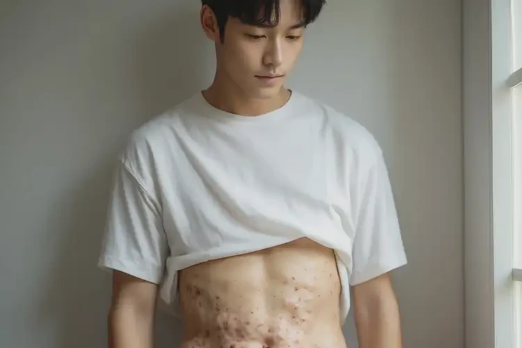 男生肚子有湿疹不管它会自己痊愈吗(图3)