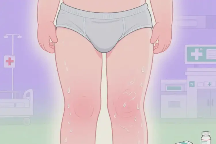 孩子大腿上起湿疹不管它会自己自愈吗(图2)