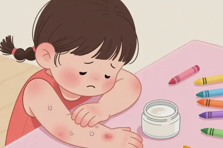 孩子身上起濕疹不管它會自己痊愈嗎(圖3)