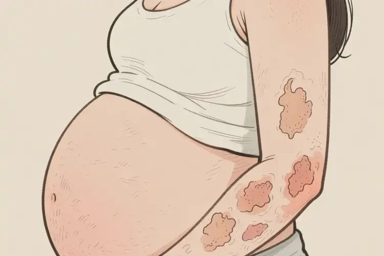 孕婦手臂上偶爾長濕疹能靠自己自愈嗎(圖2)