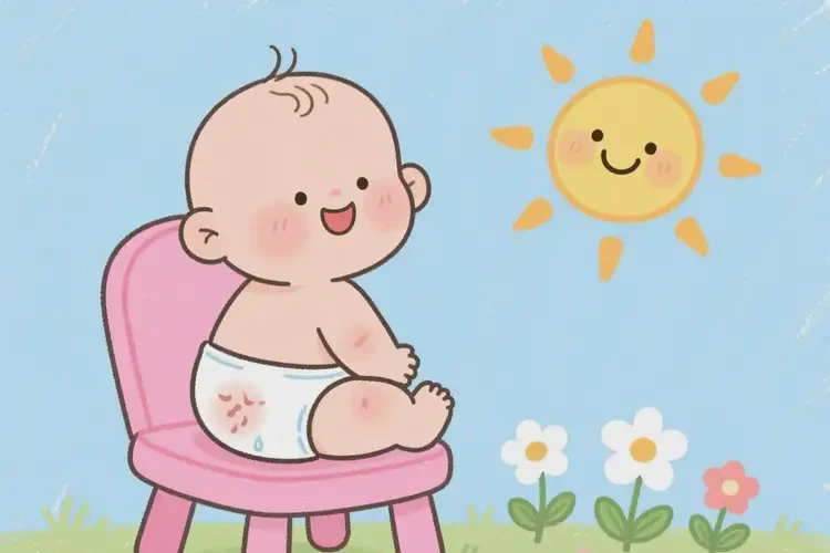 小兒屁股上容易長(zhǎng)濕疹不管它會(huì)自己痊愈嗎(圖1)