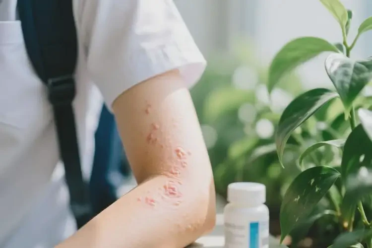 大學生手臂上出現(xiàn)濕疹能徹底自愈嗎(圖4)