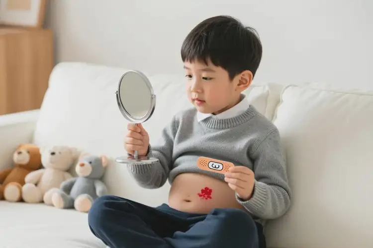 小學(xué)生肚子上偶爾起濕疹不管它會自己痊愈嗎(圖1)