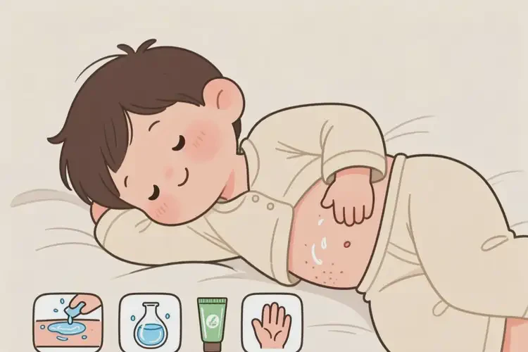 孩子肚子上起濕疹可以徹底自愈嗎(圖3)