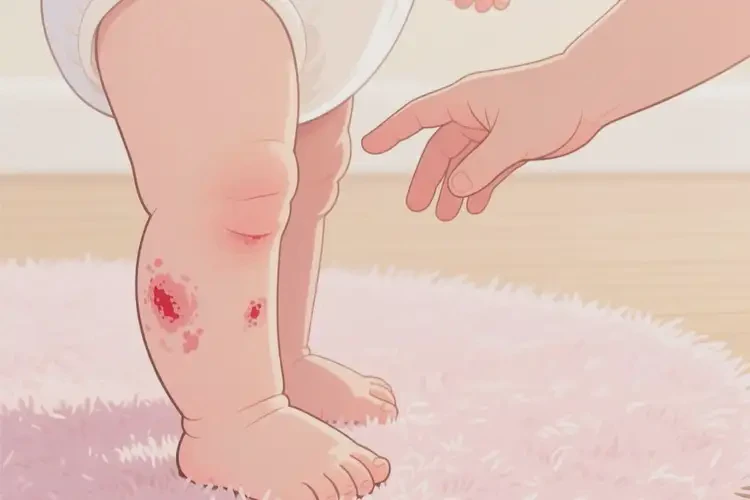 新生兒小腿容易起濕疹不管它會自己自愈嗎(圖1)