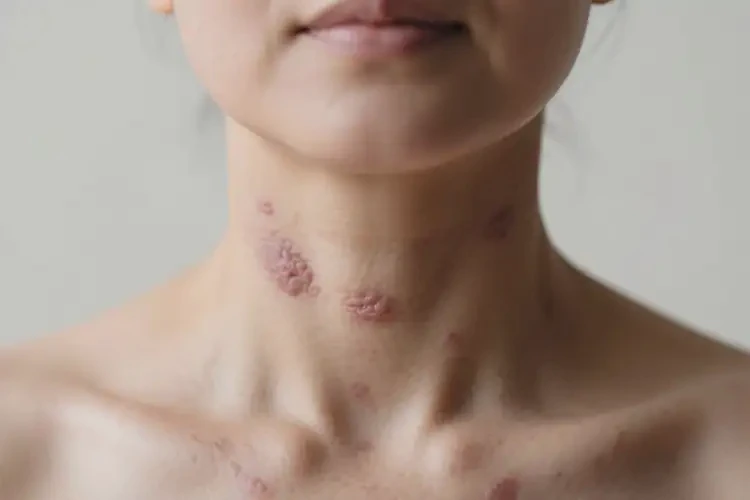 產(chǎn)婦脖子上起濕疹能靠自己自愈嗎(圖1)