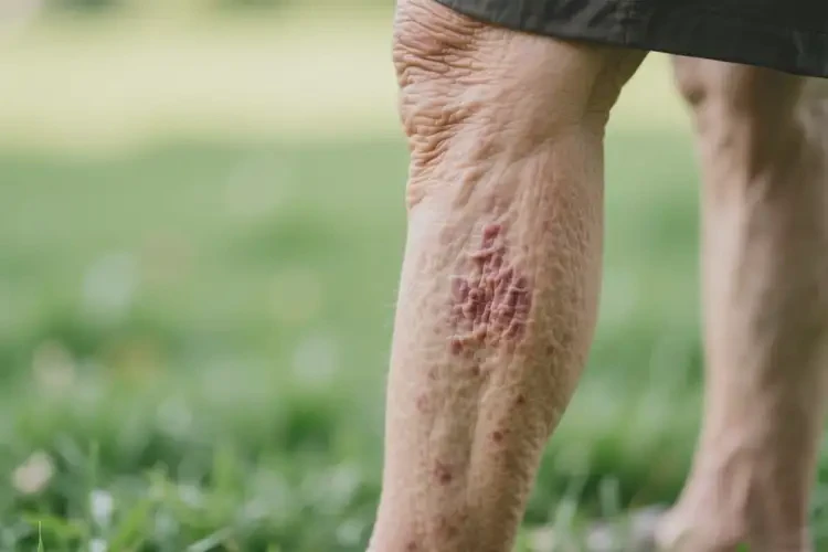 老人大腿上偶爾起濕疹可不可以徹底自愈(圖1)