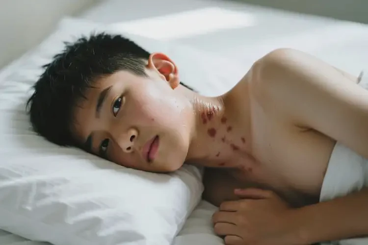 青少年脖子上起湿疹不管它会自己好吗(图1)