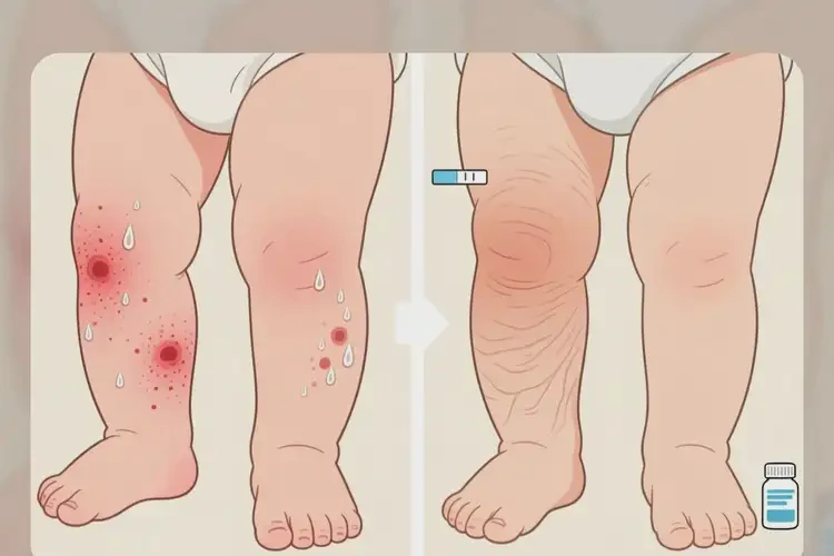 嬰幼兒小腿上出現(xiàn)濕疹可不可以徹底自愈(圖4)