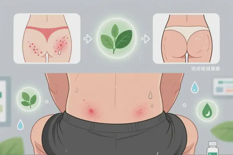 男性屁股容易長濕疹能徹底自愈嗎(圖1)