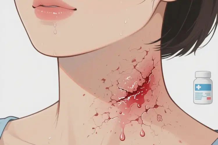 女人脖子容易起濕疹可以徹底自愈嗎(圖3)