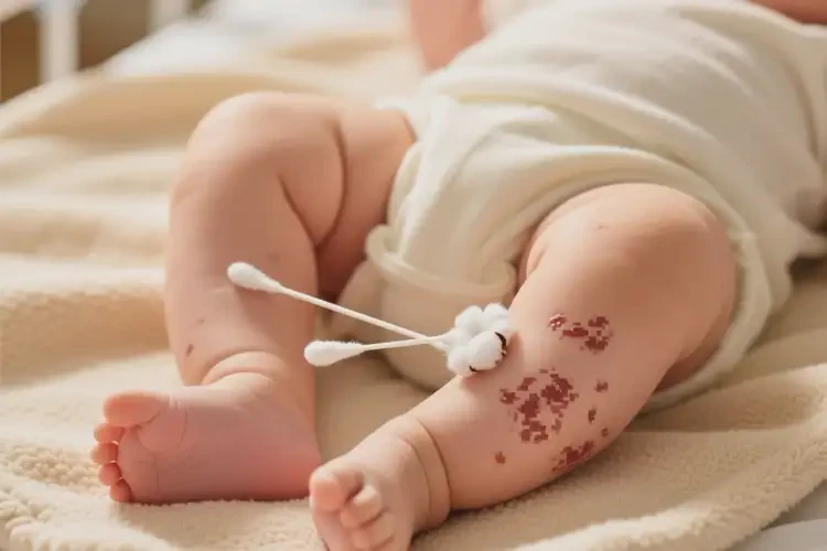 新生兒大腿容易長(zhǎng)濕疹不管它會(huì)自己自愈嗎(圖2)