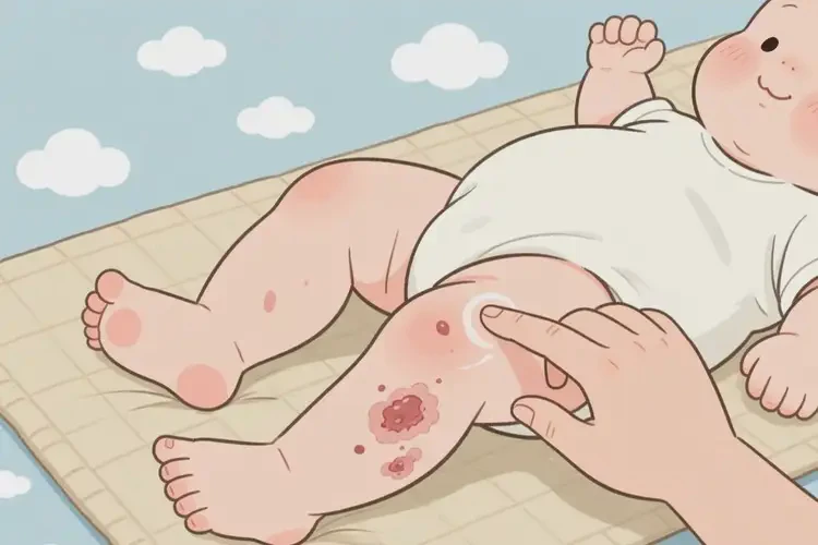 新生兒小腿容易起濕疹不管它會自己自愈嗎(圖2)