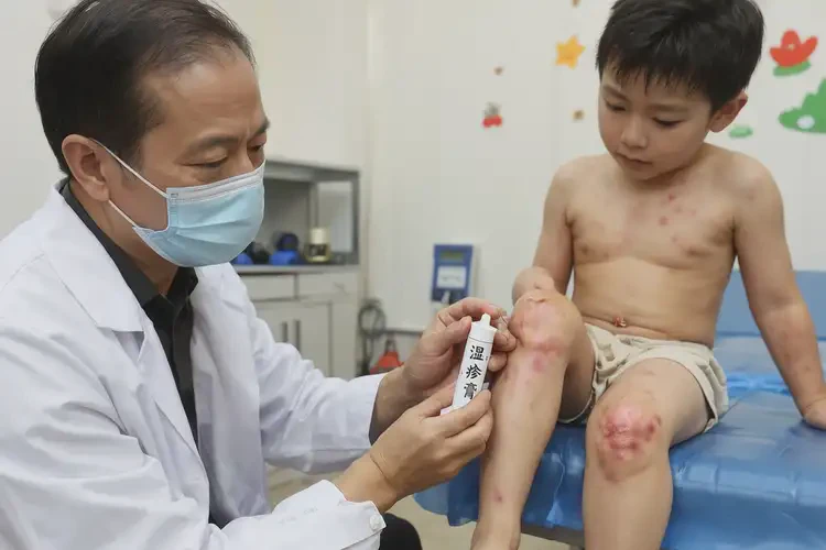 小孩大腿上經(jīng)常起濕疹不管它會(huì)自己自愈嗎(圖3)