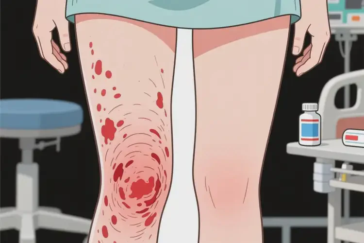 女生大腿长湿疹可以彻底自愈吗(图1)