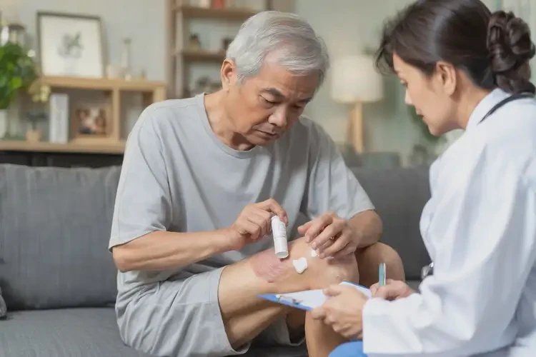 老年人大腿長濕疹能靠自己自愈嗎(圖2)