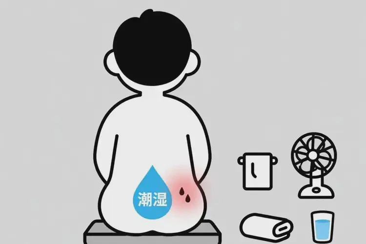 女人屁股容易起湿疹不管它会自己痊愈吗(图2)