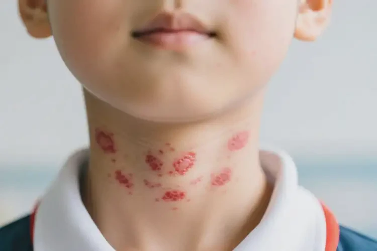 小學(xué)生脖子上有濕疹不管它會自己痊愈嗎(圖4)